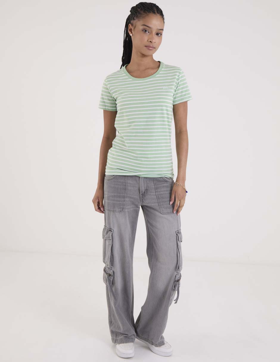 Playera manga corta cuello redondo para mujer 3