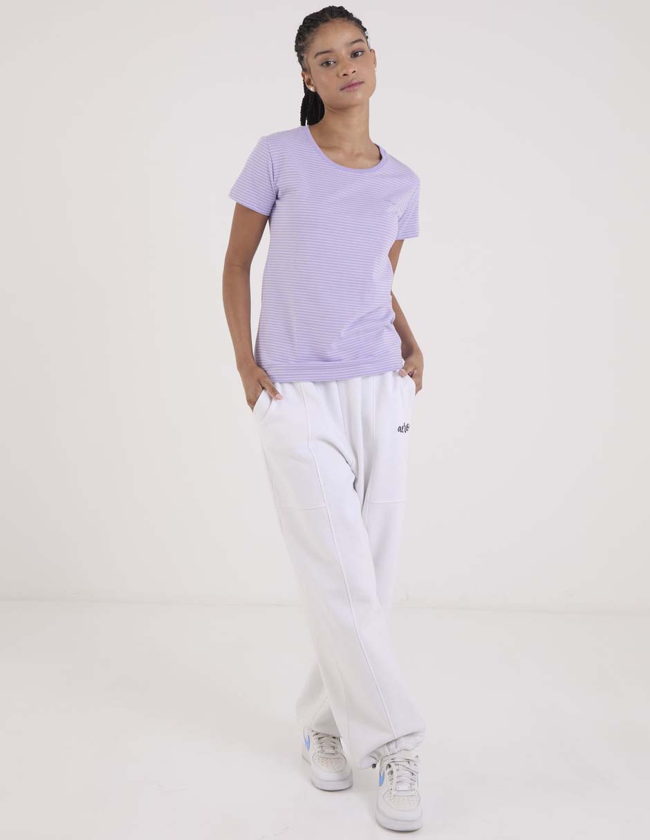 Playera manga corta cuello redondo para mujer 3