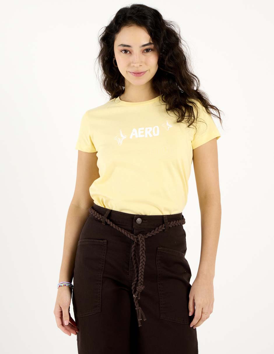 Playera manga corta cuello redondo para mujer Playera manga corta cuello redondo para mujer