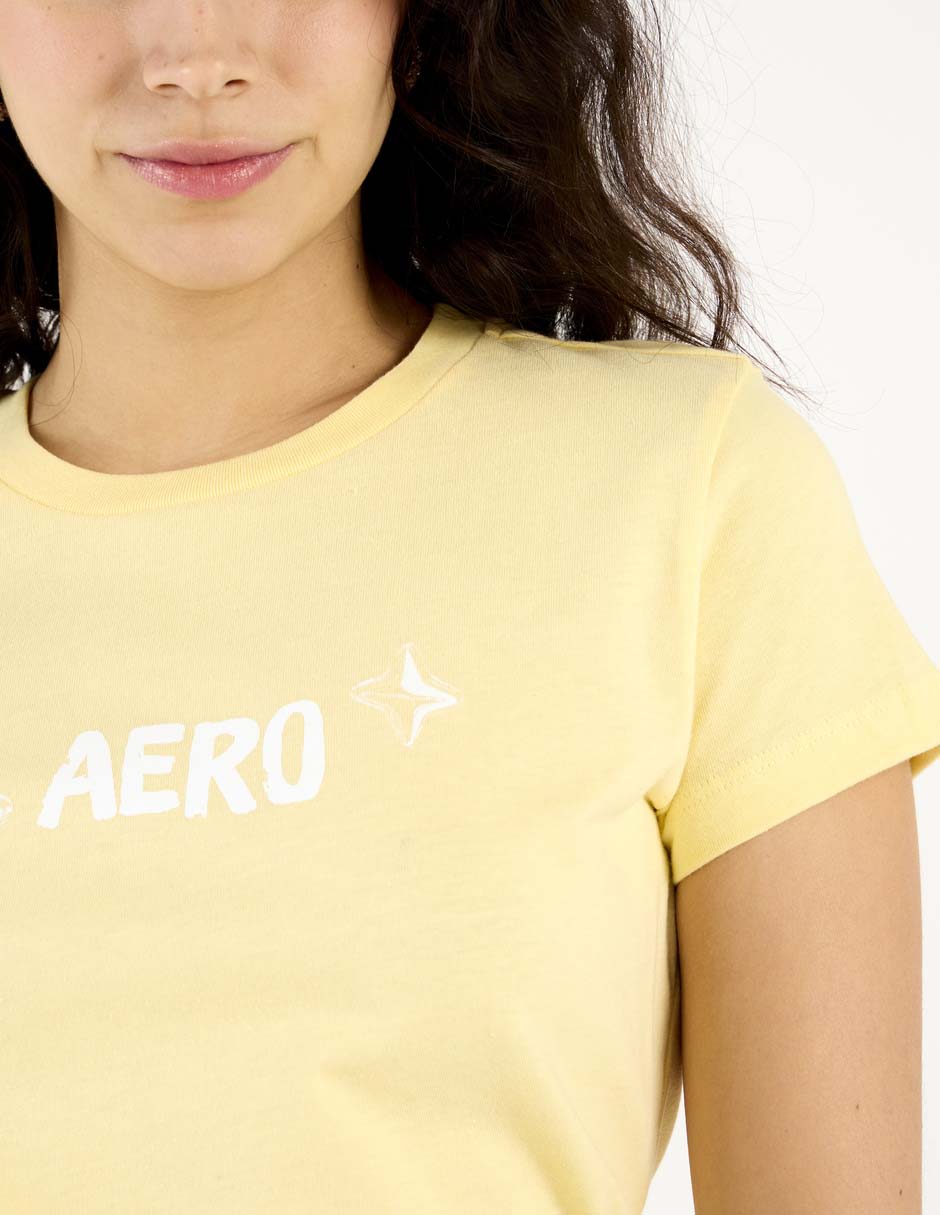 Playera manga corta Aero cuello redondo para mujer