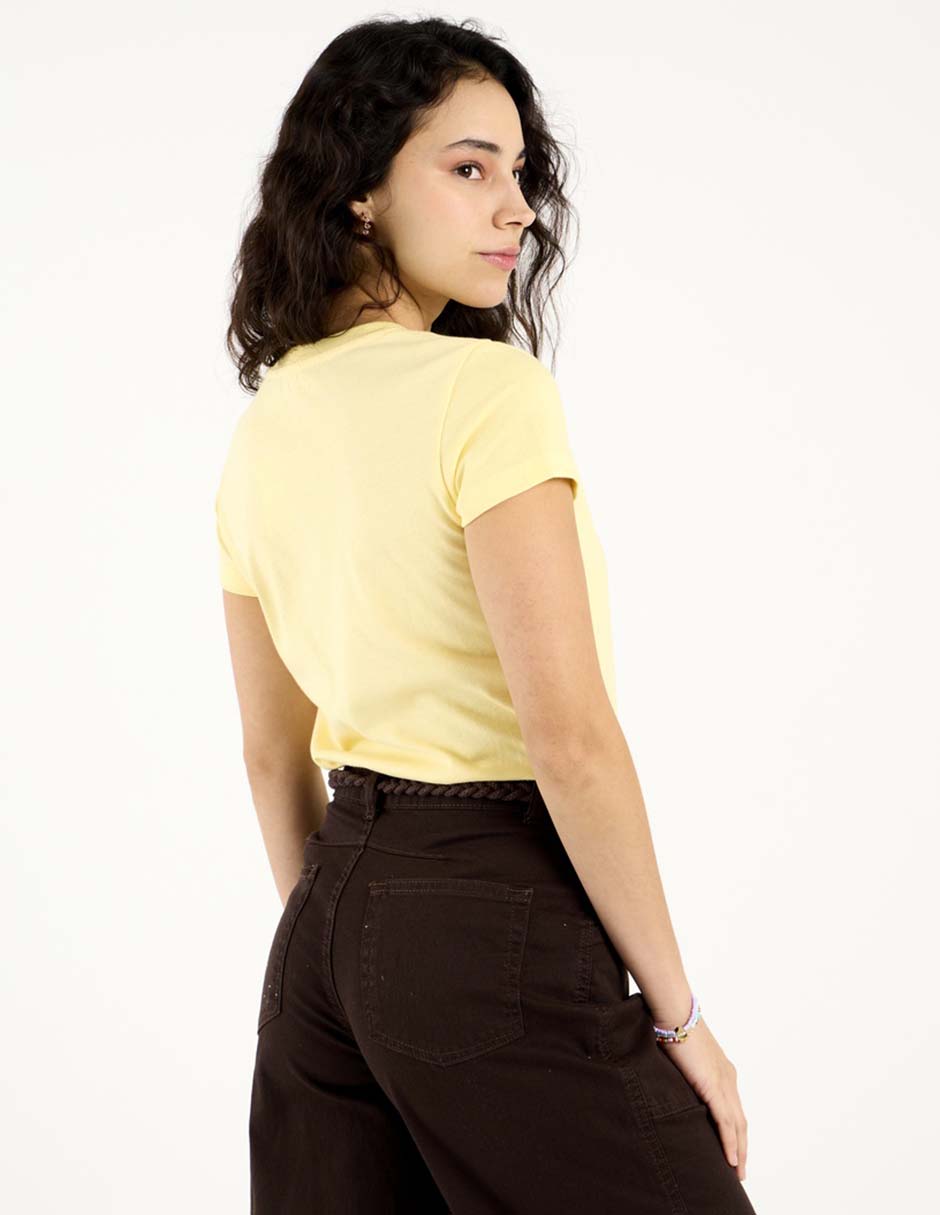 Playera manga corta Aero cuello redondo para mujer