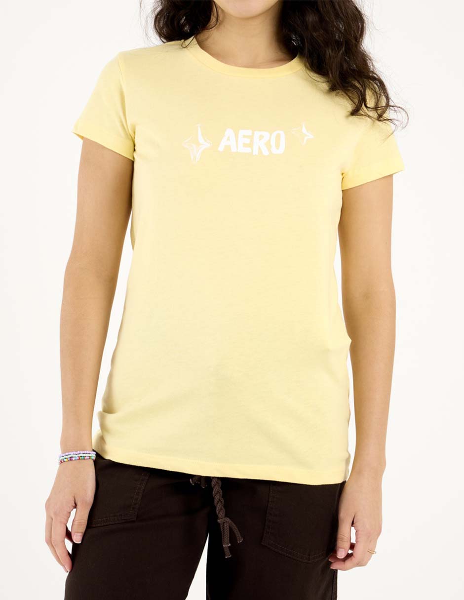 Playera manga corta Aero cuello redondo para mujer
