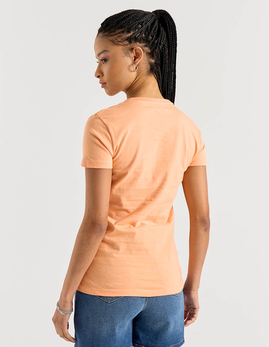 Playera manga corta cuello redondo mujer 4