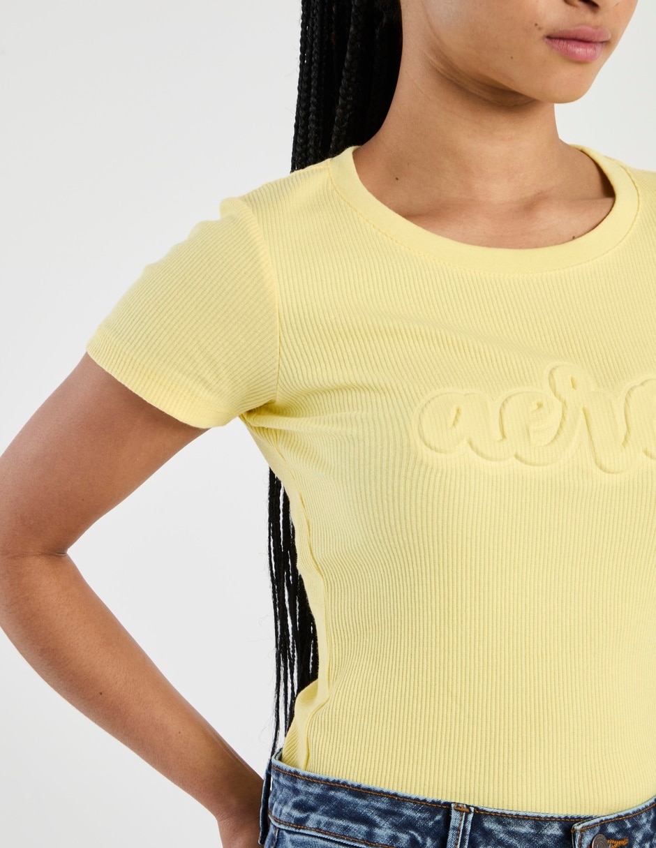 Playera manga corta cuello redondo mujer 2