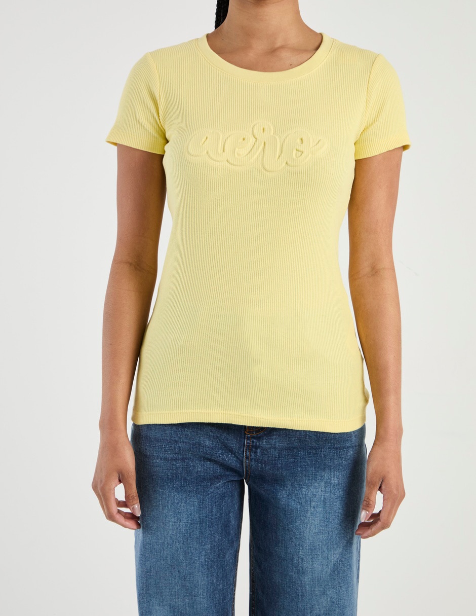 Playera manga corta cuello redondo mujer 3