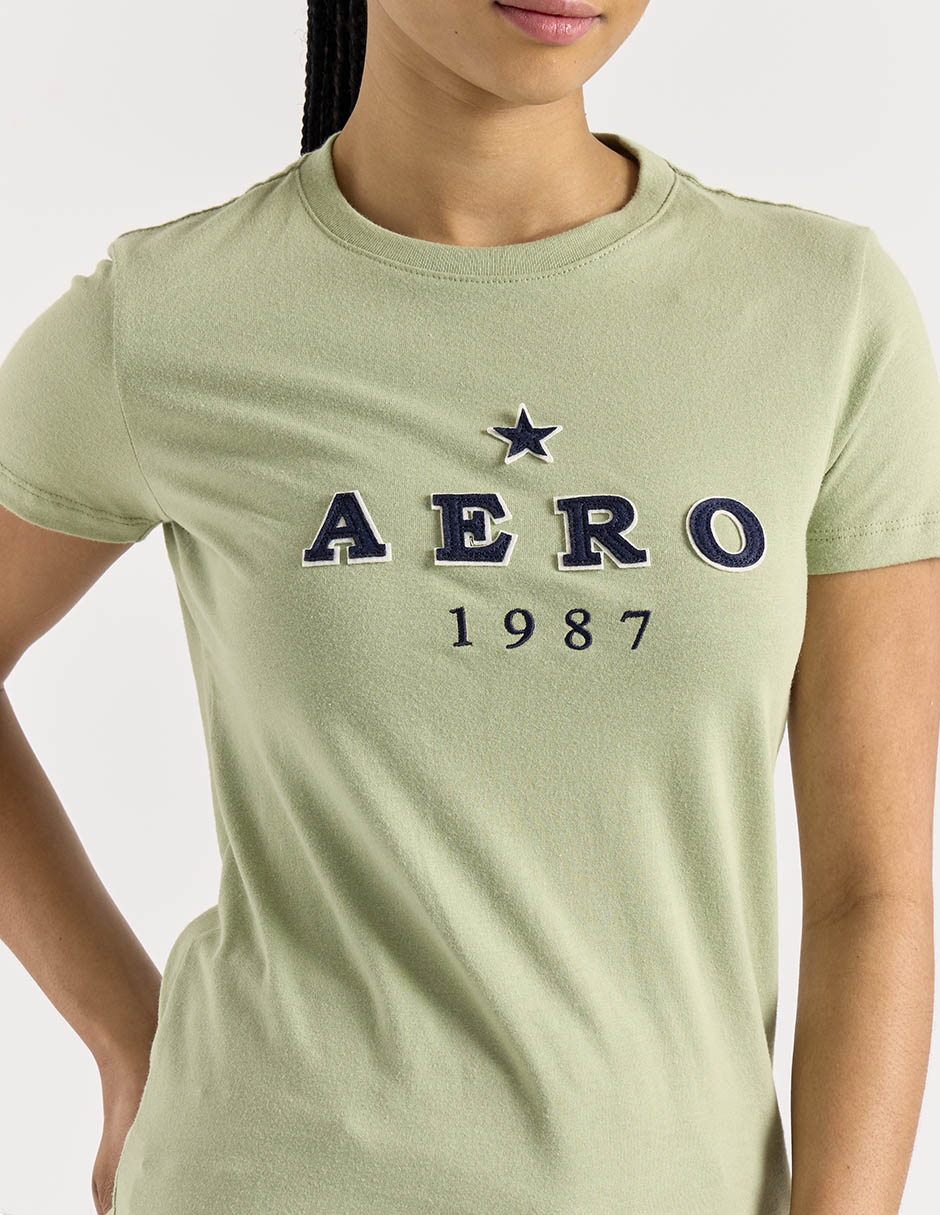 Playera manga corta cuello redondo mujer 4