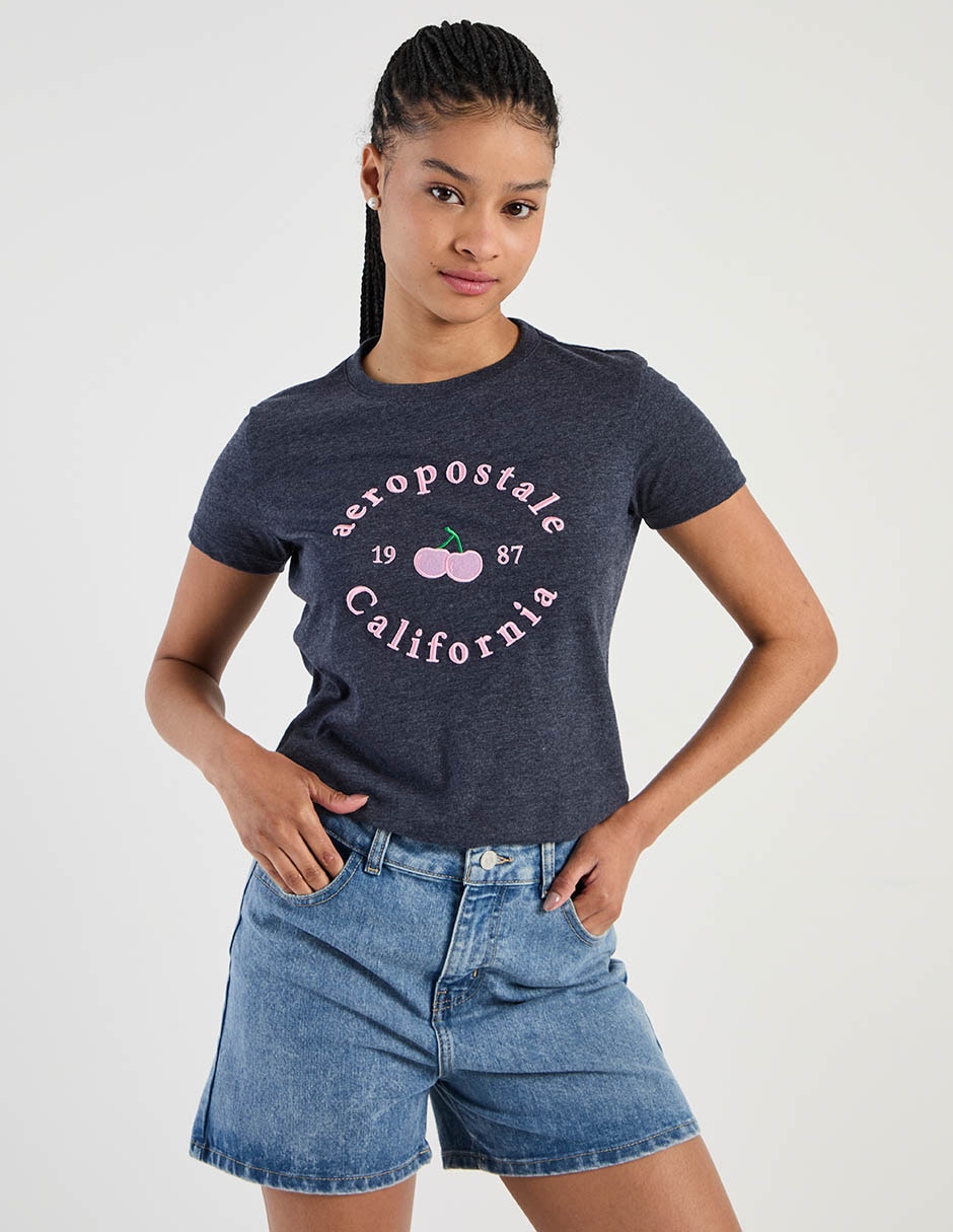 Playera manga corta cuello redondo mujer 6