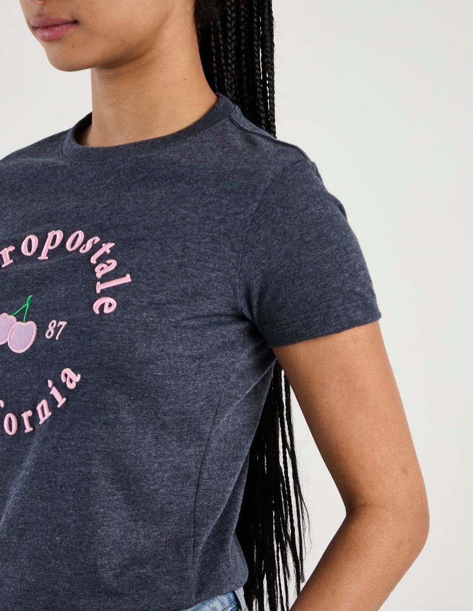 Playera manga corta cuello redondo mujer 2