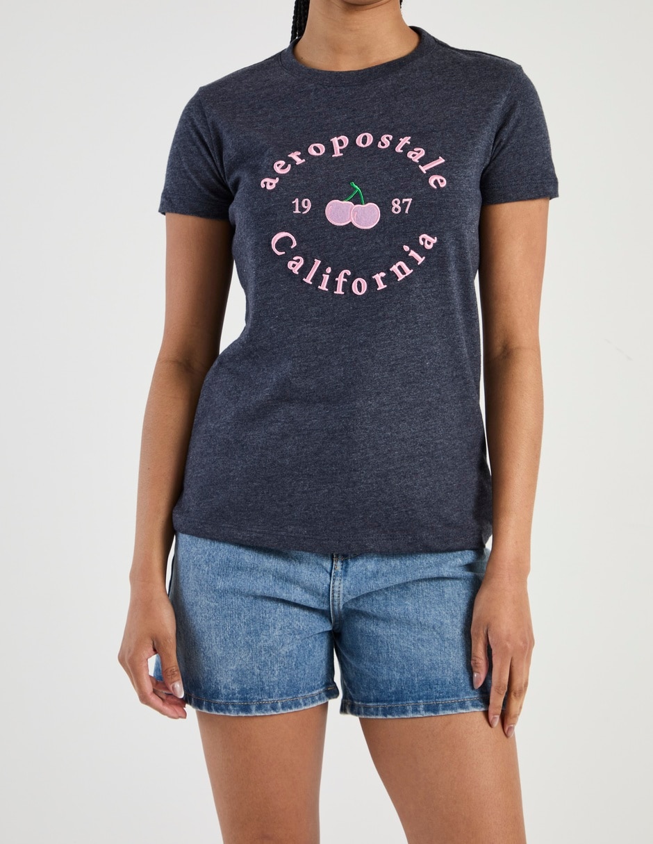 Playera manga corta cuello redondo mujer 3