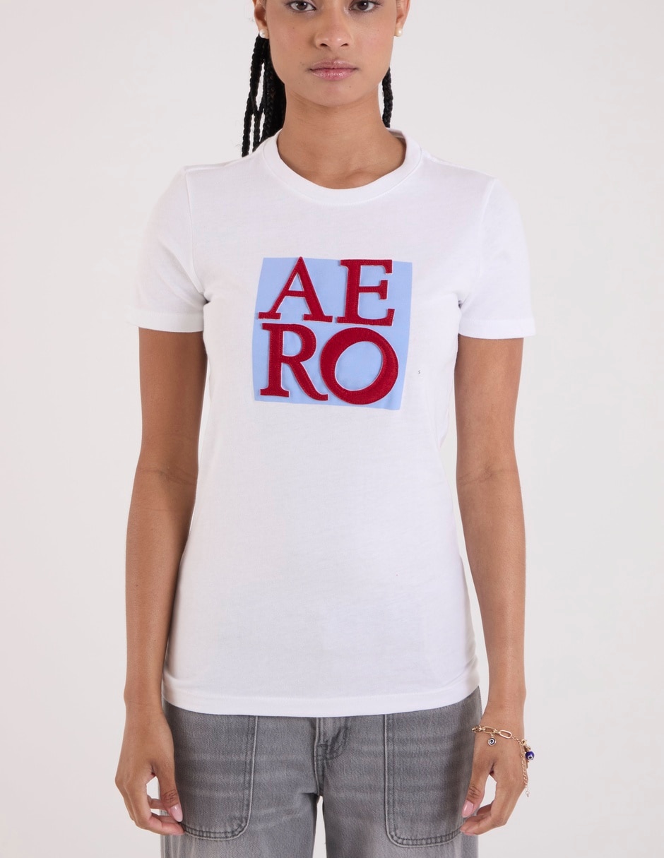 Playera manga corta Aéropostale cuello redondo para mujer 3