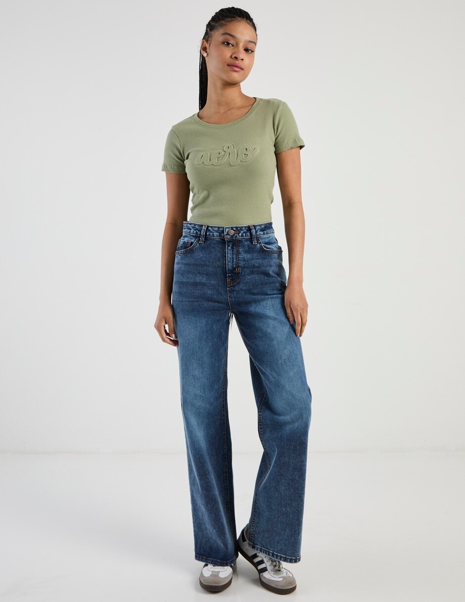 Playera manga corta cuello redondo mujer 3