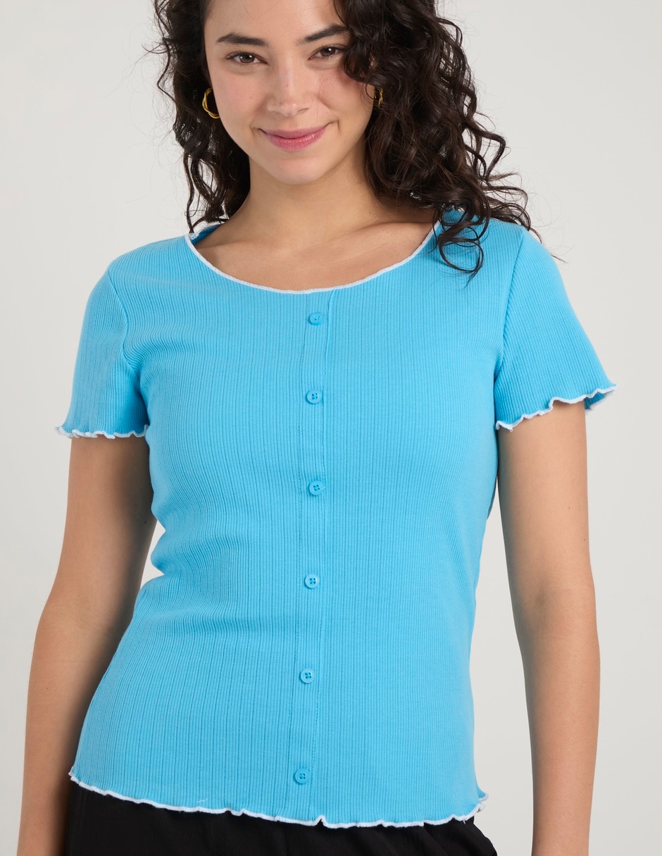 Blusa Aéropostale manga corta para mujer