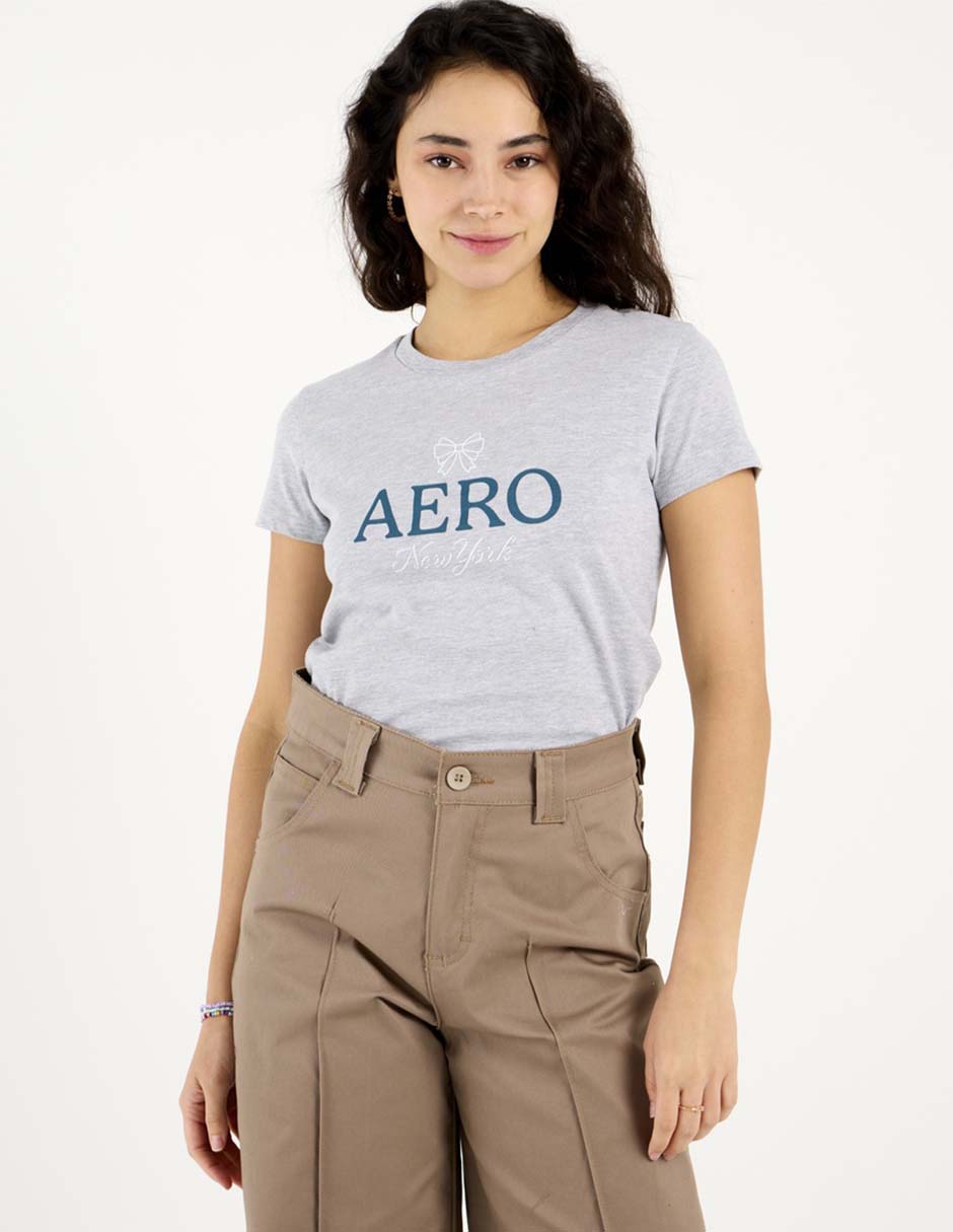 Playera manga corta Aéropostale cuello redondo para mujer 6