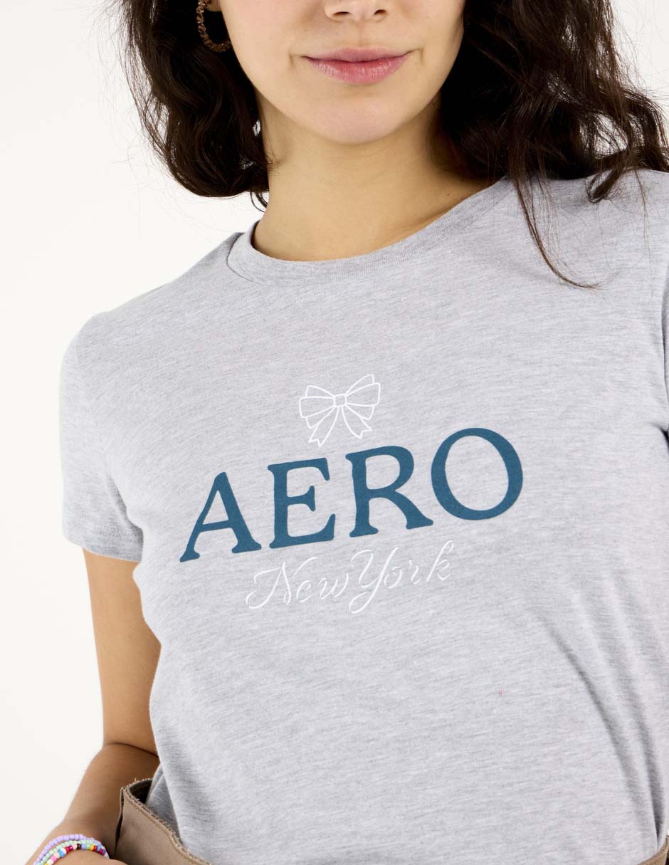 Playera manga corta Aéropostale cuello redondo para mujer 4