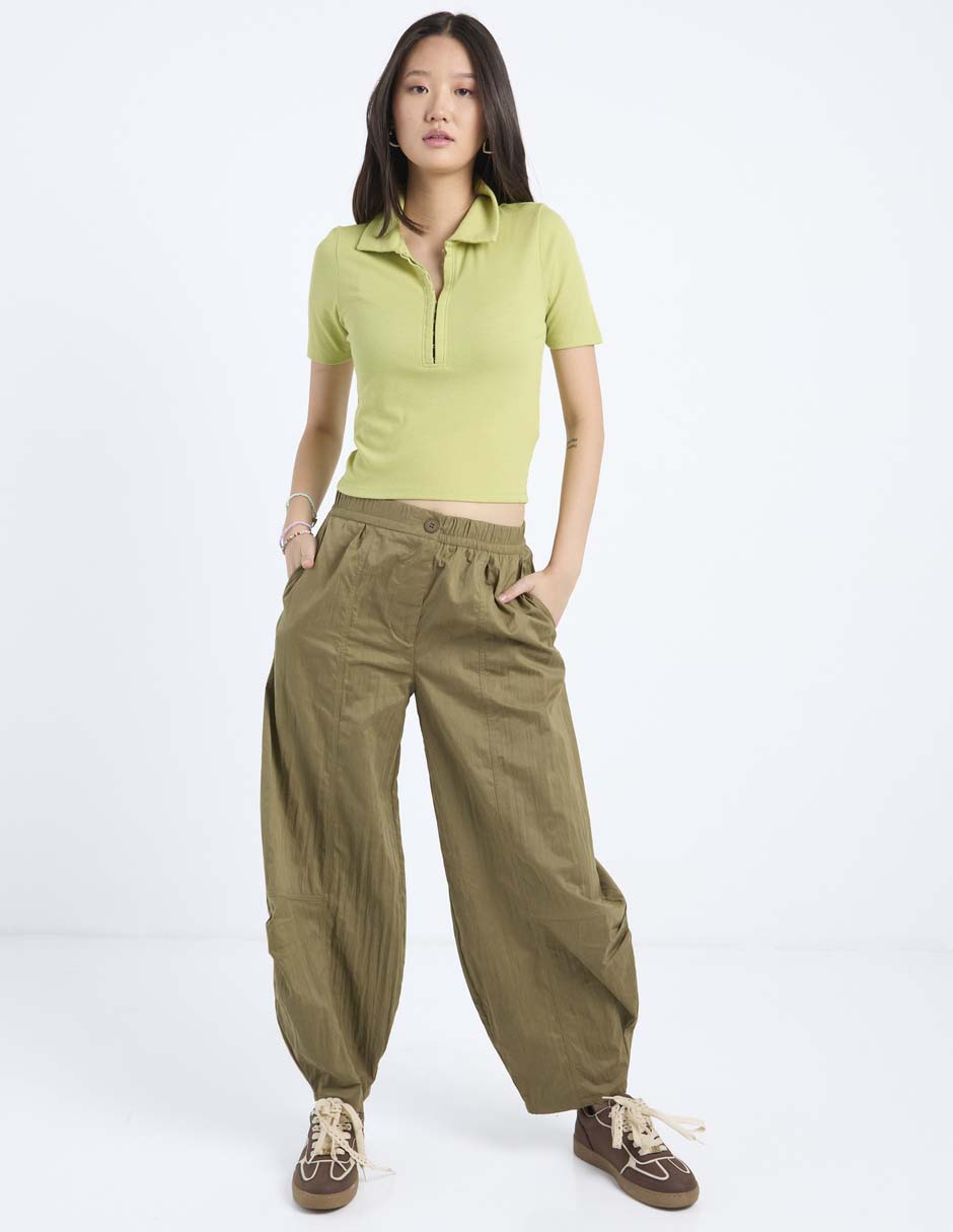 Pantalón regular aéropostale amplio para mujer