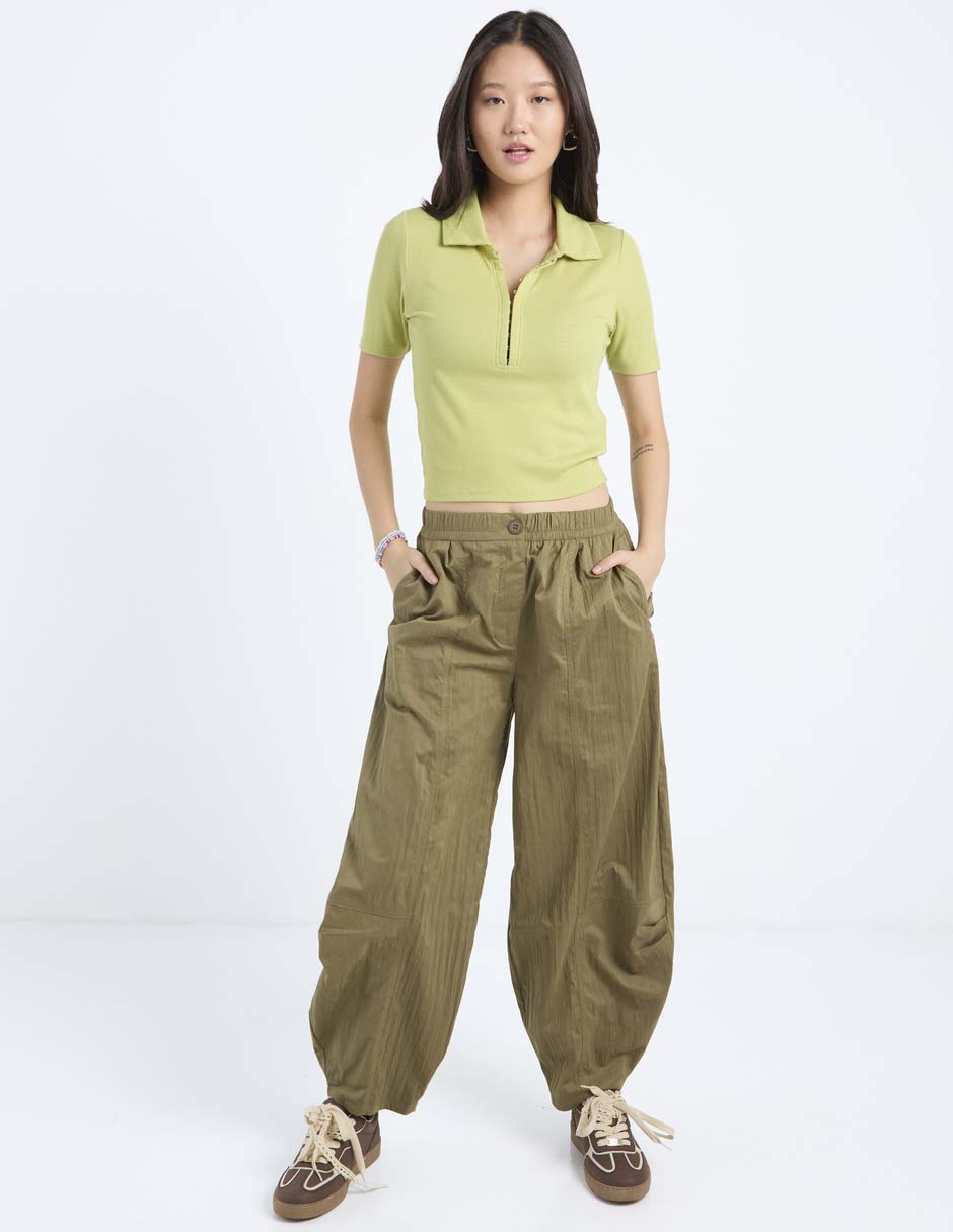 Pantalón regular aéropostale amplio para mujer