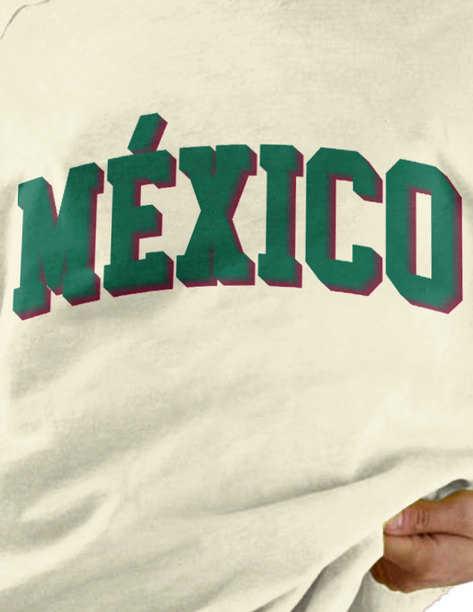 Playera manga corta México cuello redondo para mujer 4