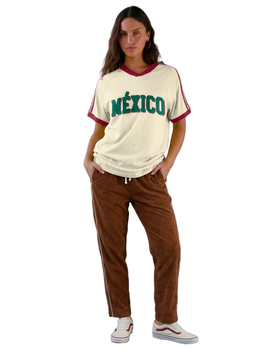 Playera manga corta México cuello redondo para mujer Playera manga corta México cuello redondo para mujer