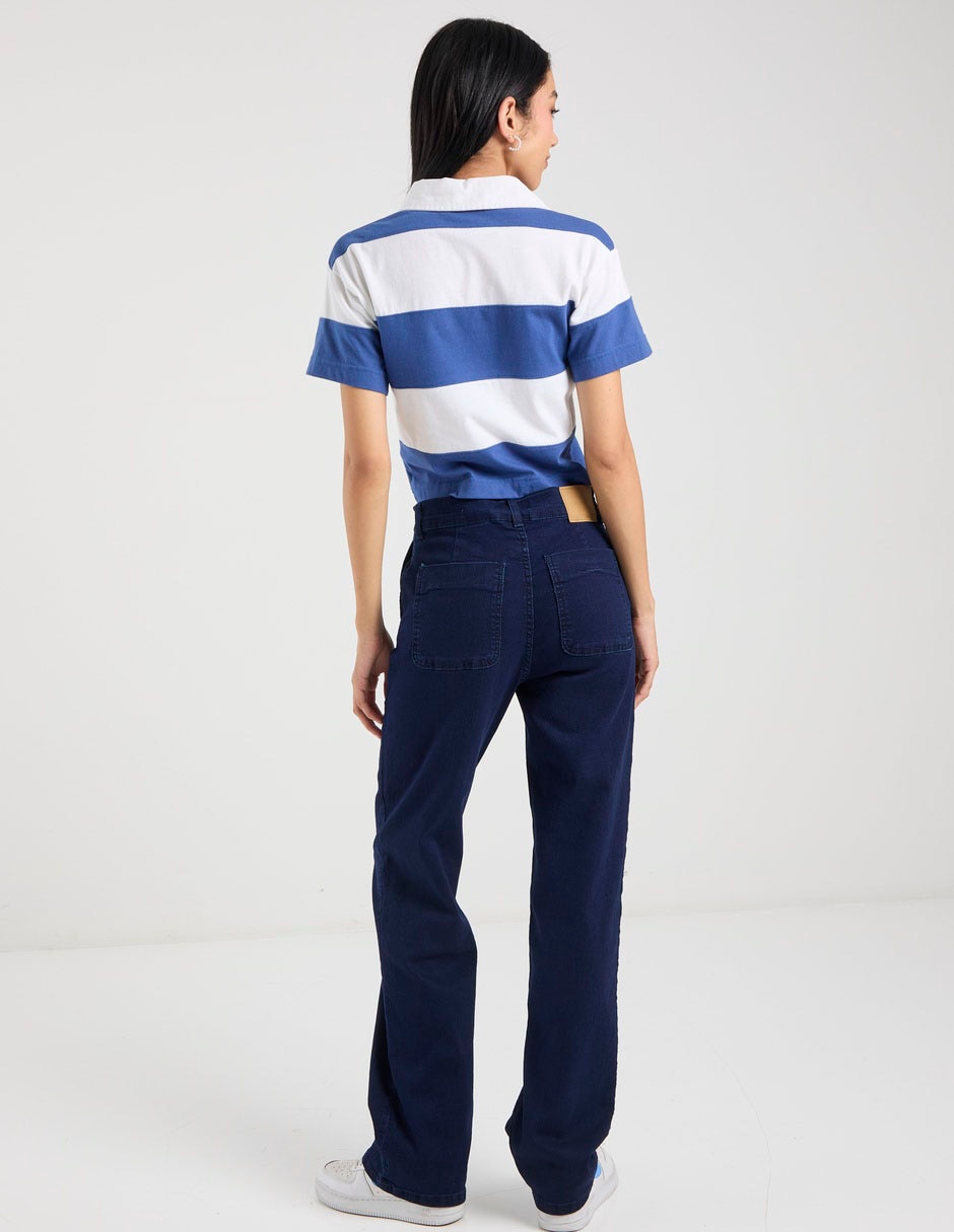 Jeans straight aeropostale corte a la cadera para mujer