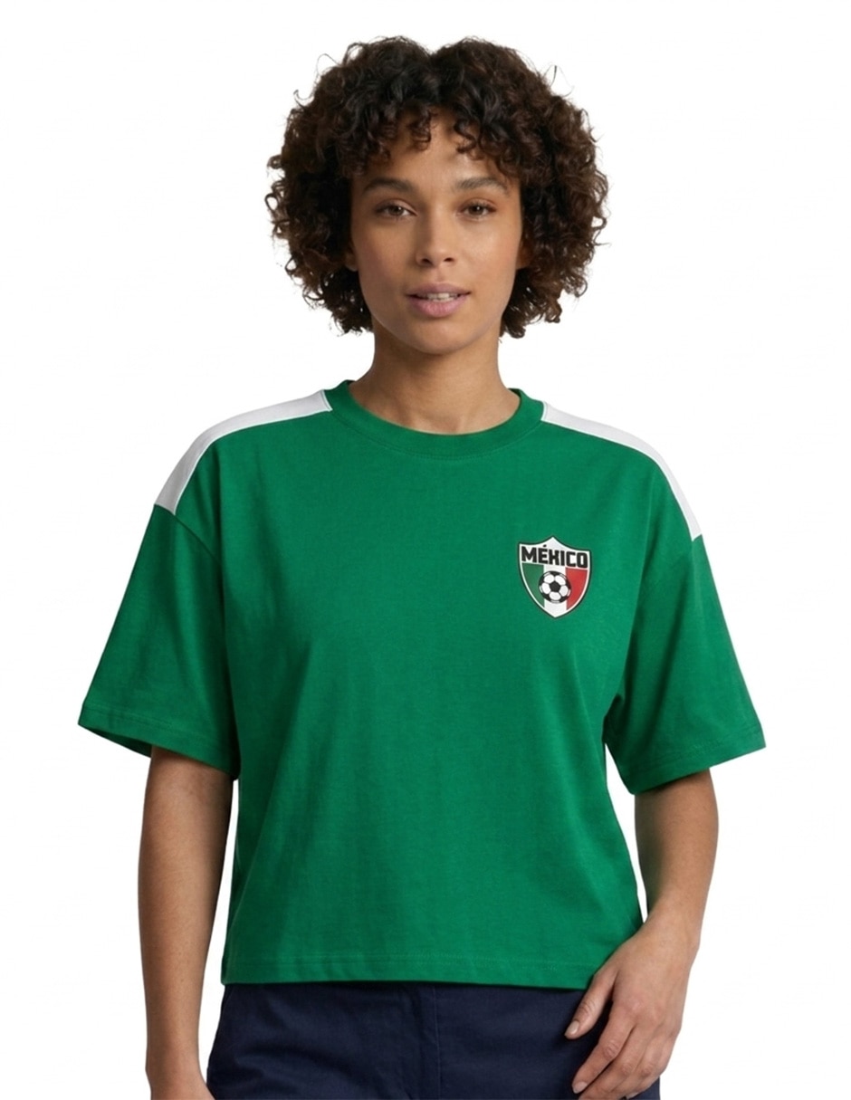 Playera tipo polo para mujer