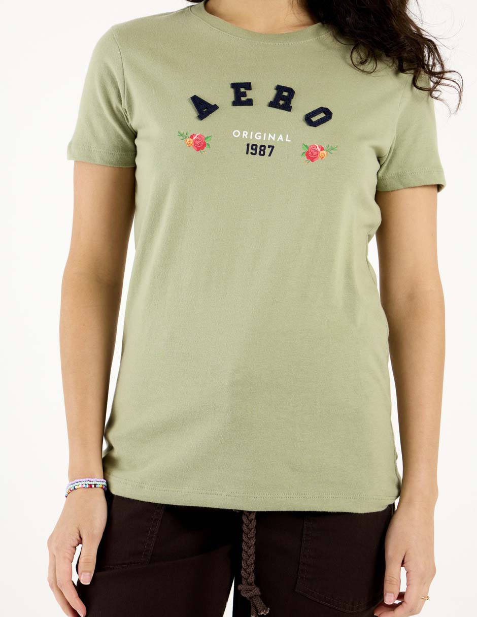 Playera manga corta cuello redondo mujer 7