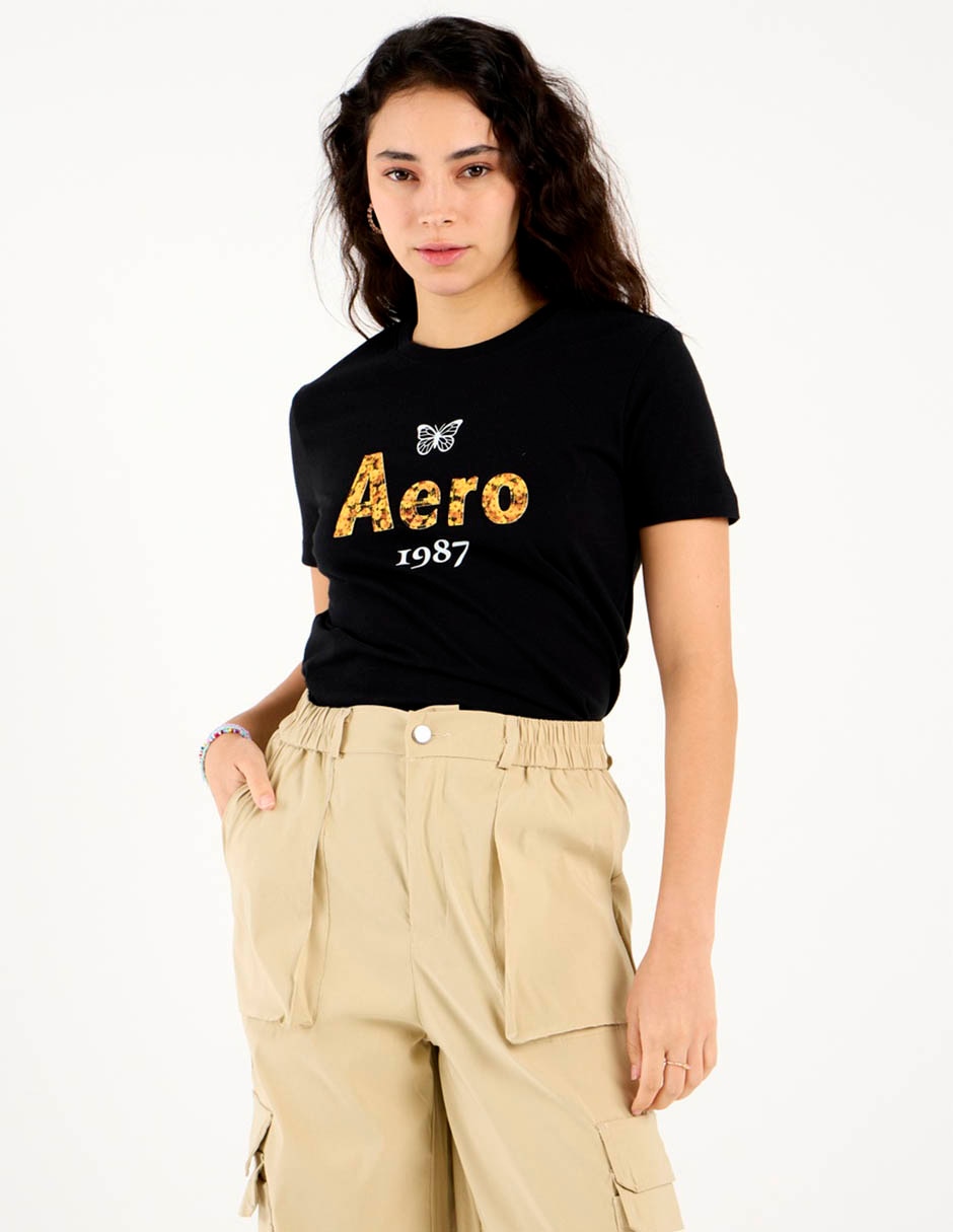 Playera manga corta cuello redondo para mujer 6