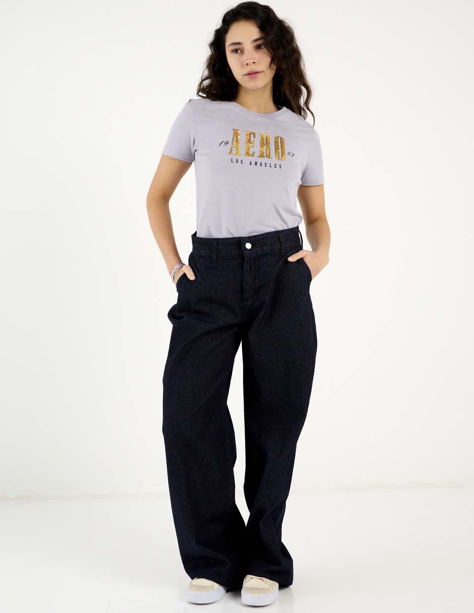 Playera manga corta Aéropostale cuello redondo para mujer 3