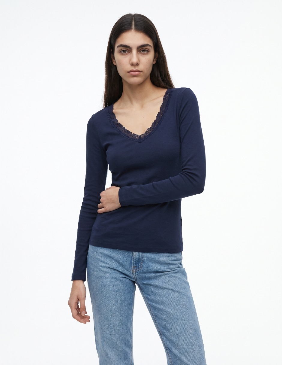 Blusa manga larga para mujer Blusa manga larga para mujer