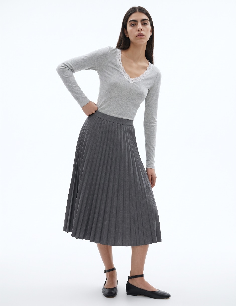 Blusa manga larga para mujer 3