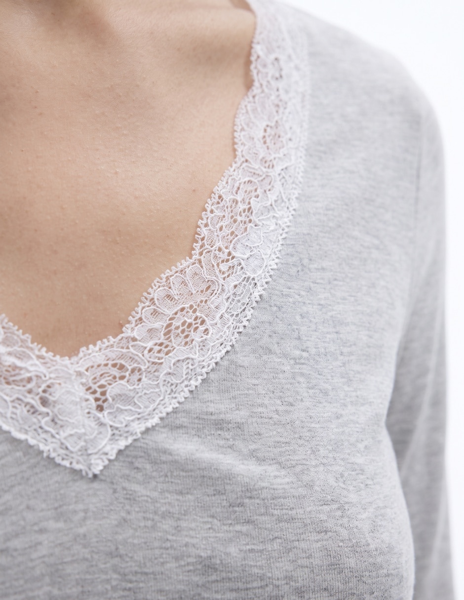 Blusa manga larga para mujer 4