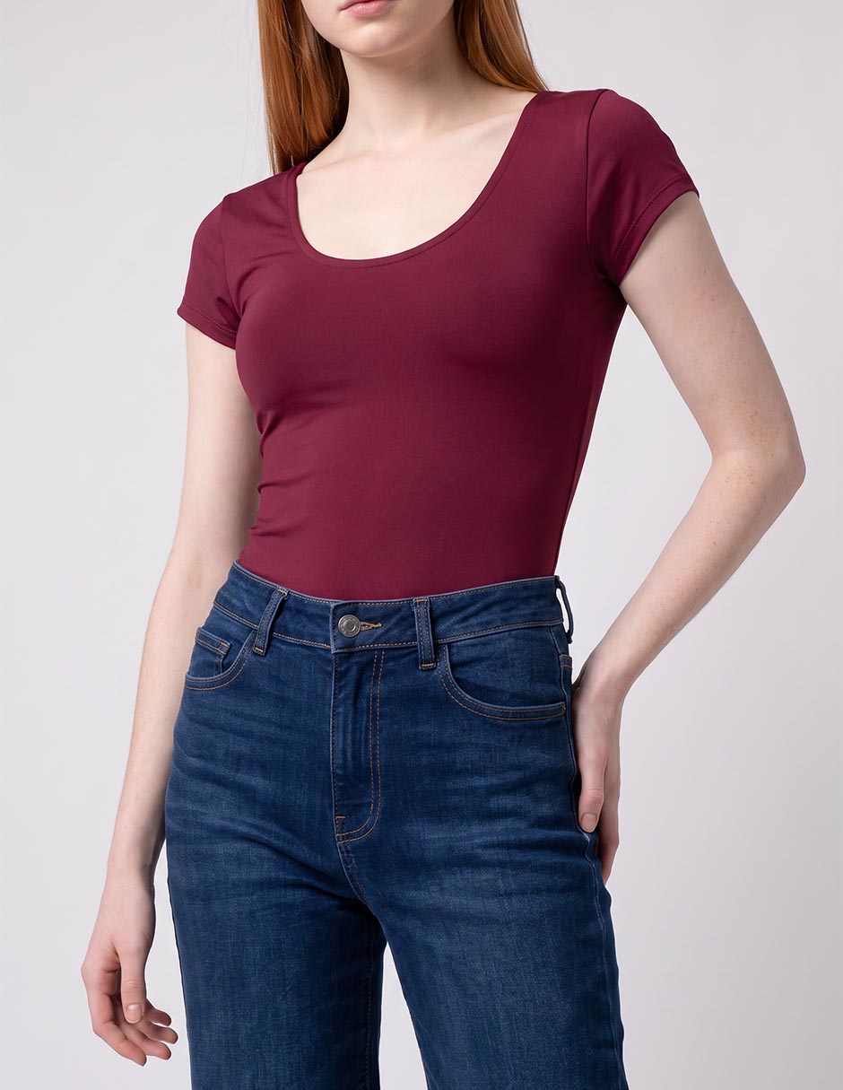Body escote redondo para mujer 3