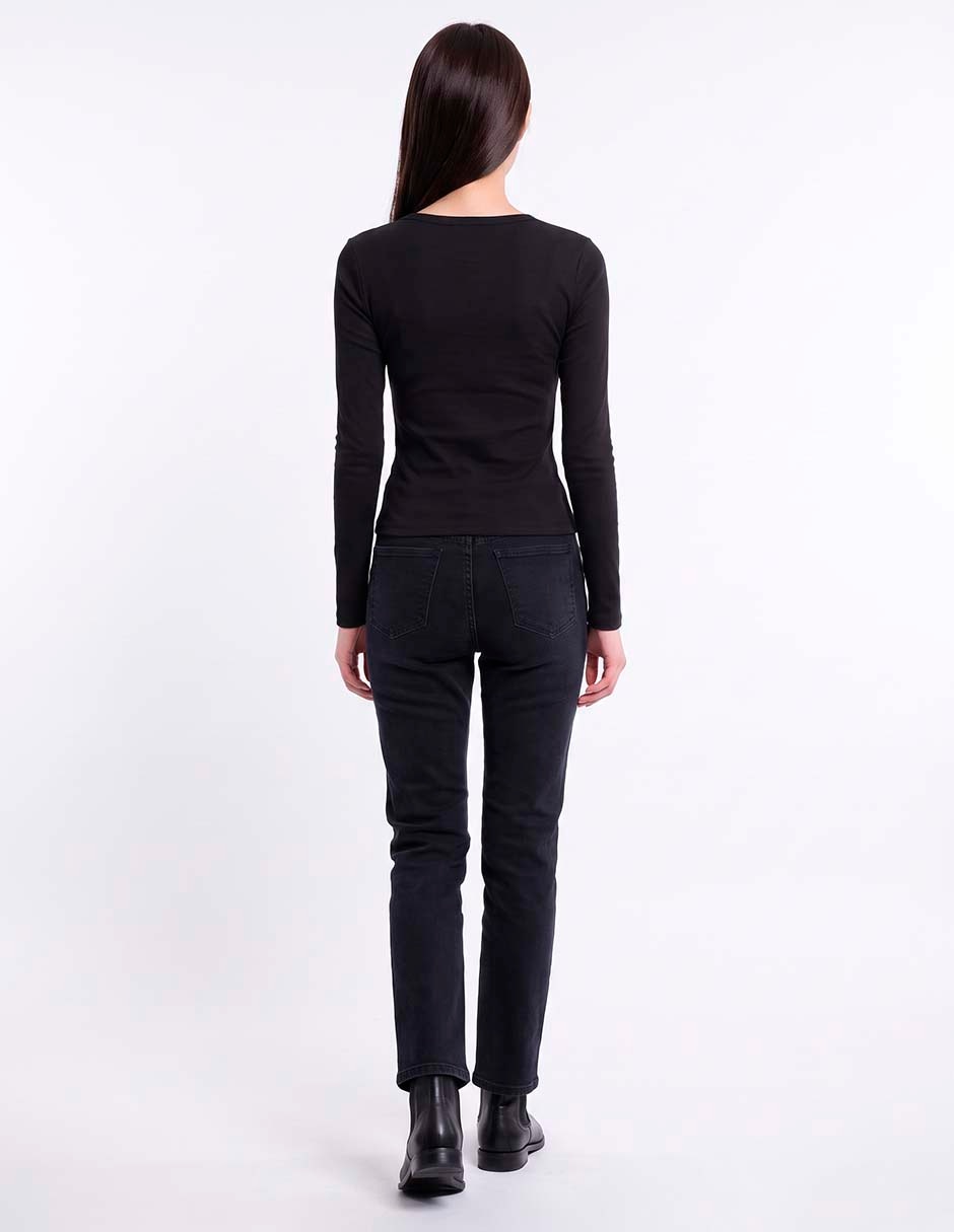 Blusa manga larga para mujer 4
