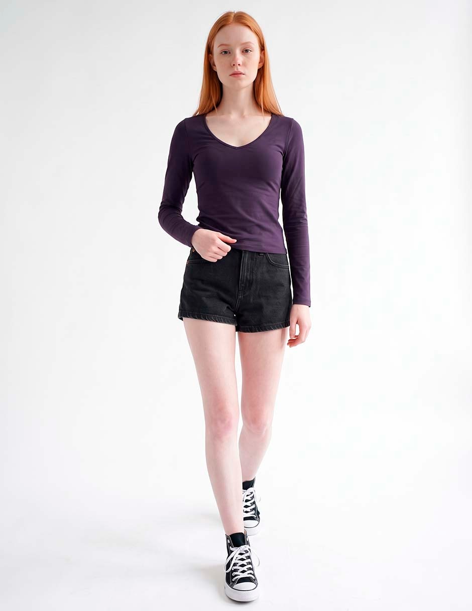 Blusa manga larga para mujer