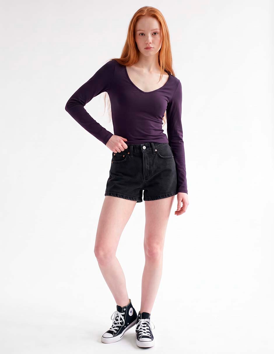 Blusa manga larga para mujer
