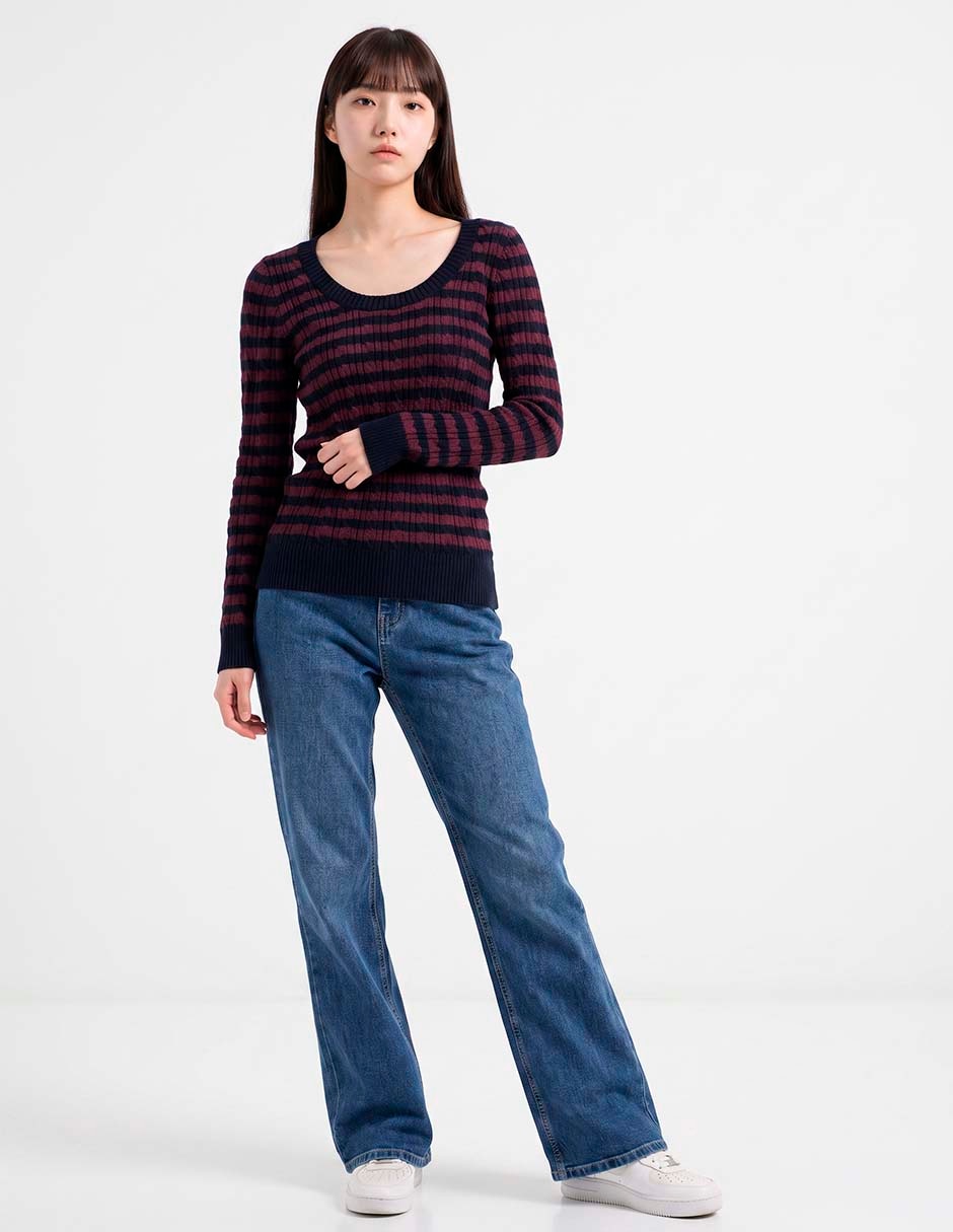 Suéter cuello redondo para mujer Suéter cuello redondo para mujer