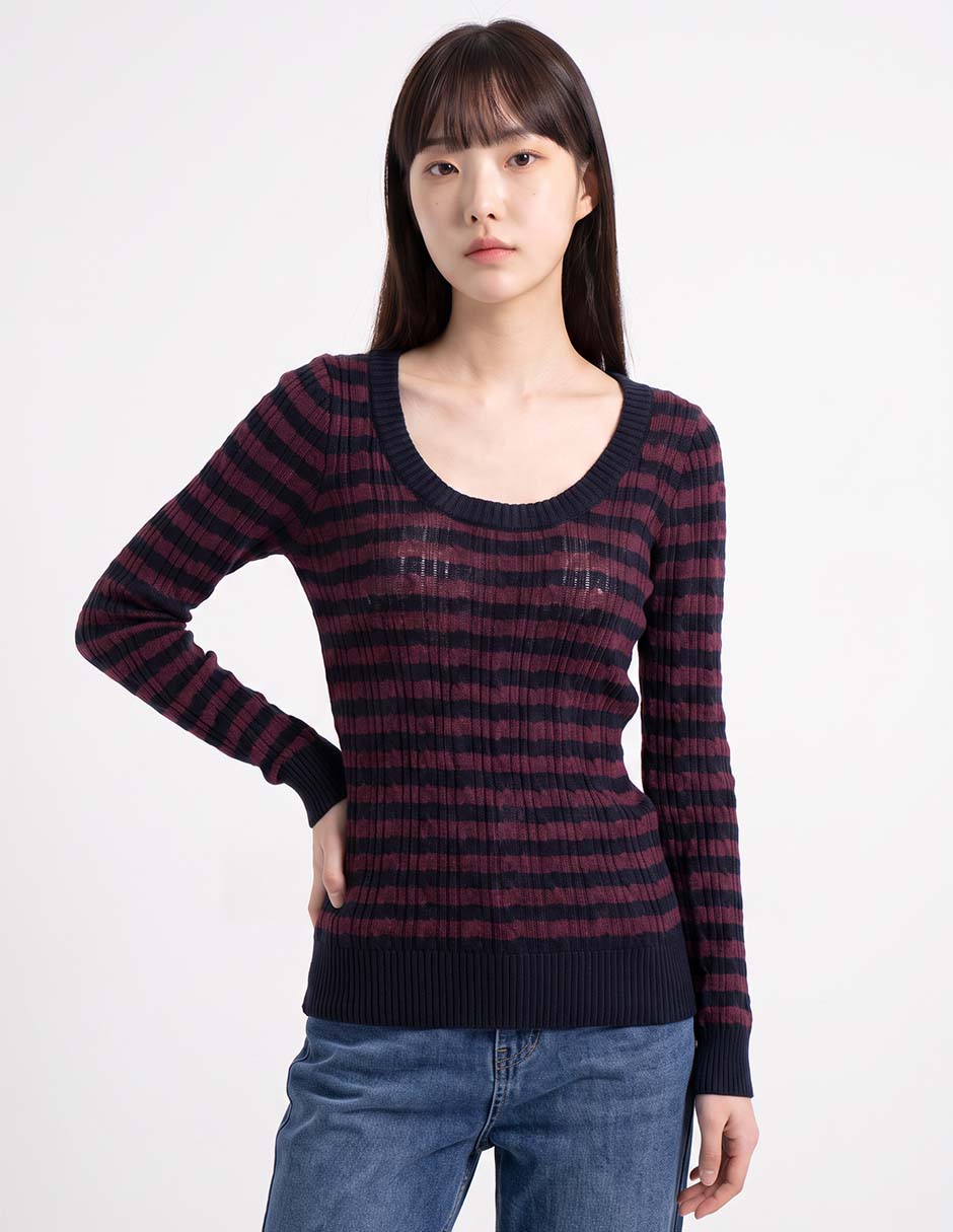 Suéter cuello redondo para mujer 3