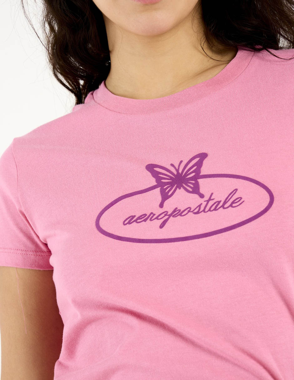 Playera manga corta Aéropostale cuello redondo para mujer 5