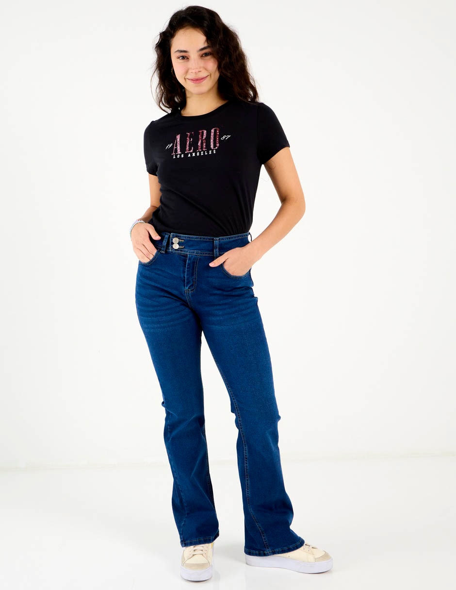 Jeans flare Aéropostale para mujer 5