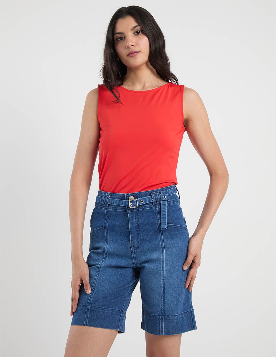 Bermuda de mezclilla para mujer Bermuda de mezclilla para mujer