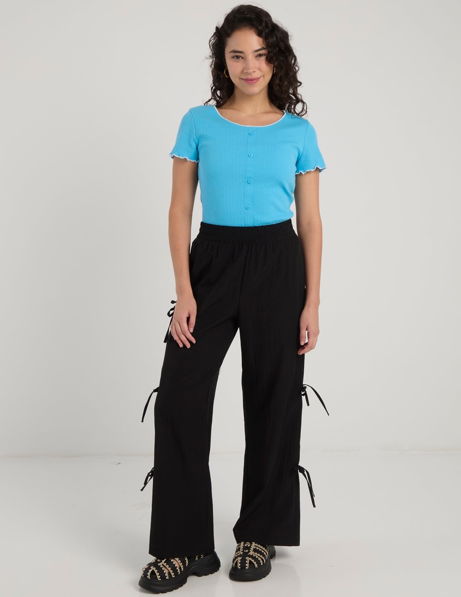 Pantalón acampanado Aéropostale amplio para mujer 2