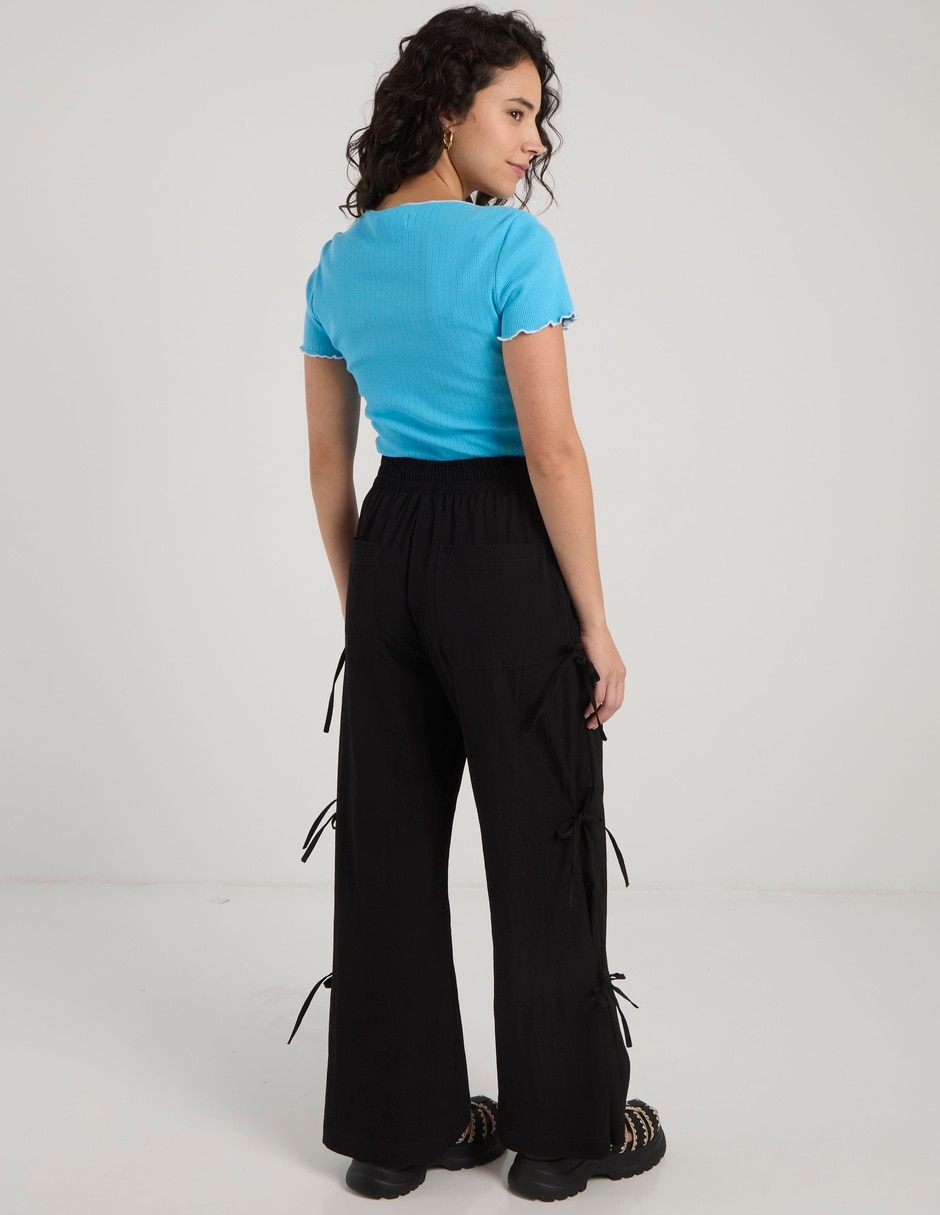 Pantalón acampanado Aéropostale amplio para mujer 6