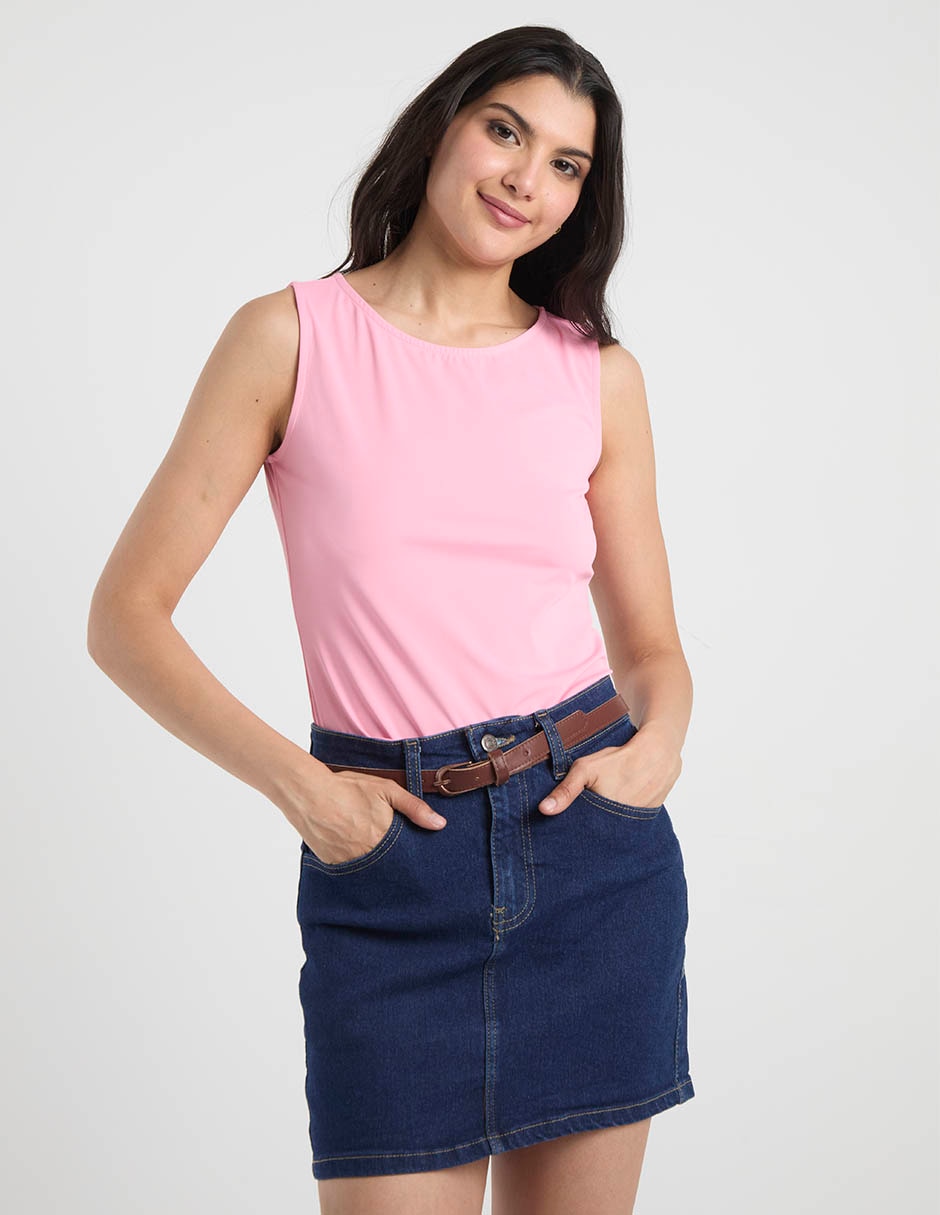 Falda mini aéropostale de mezclilla a la cintura Falda mini aéropostale de mezclilla a la cintura