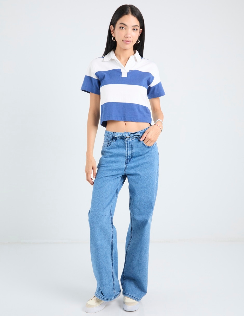 Jeans flare relaxed aéropostale para mujer