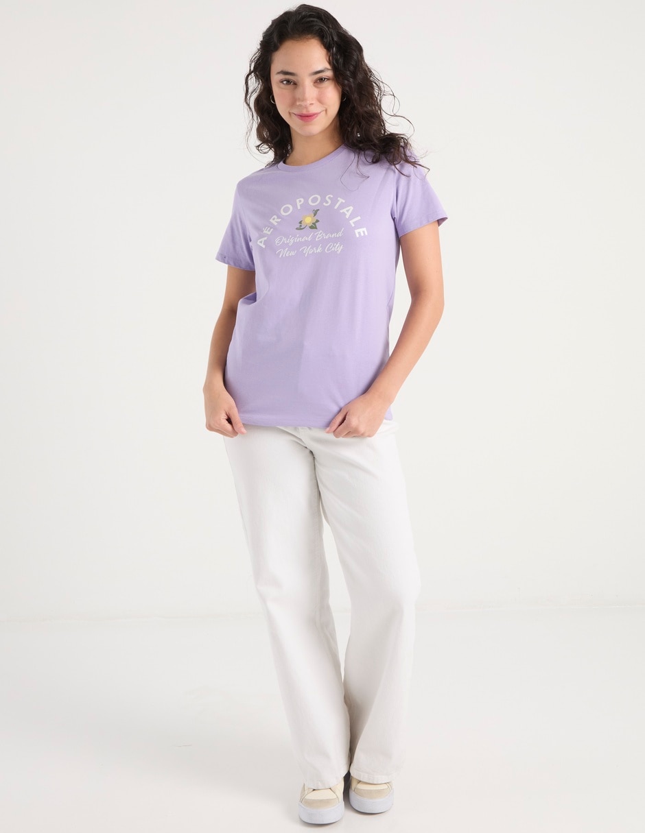 Playera manga corta Aéropostale cuello redondo para mujer
