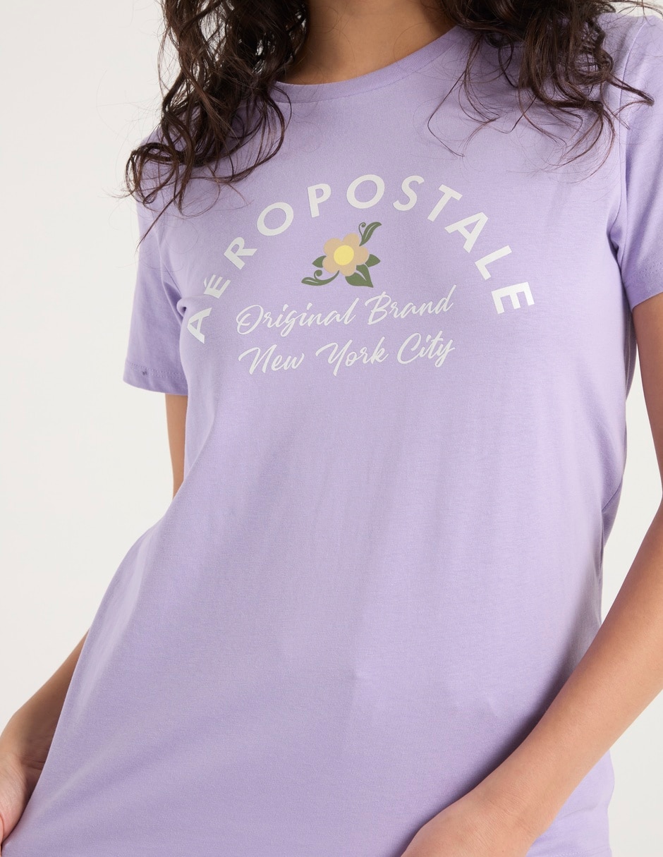 Playera manga corta Aéropostale cuello redondo para mujer