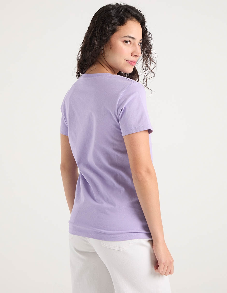 Playera manga corta Aéropostale cuello redondo para mujer