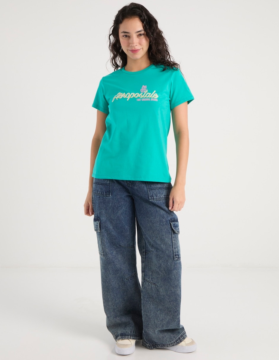 Playera manga corta Aero cuello redondo para mujer
