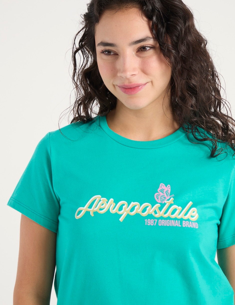 Playera manga corta Aero cuello redondo para mujer