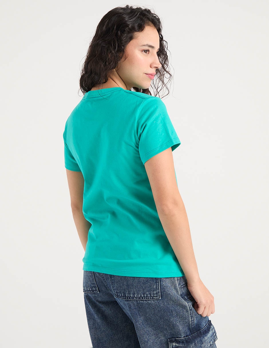 Playera manga corta Aero cuello redondo para mujer