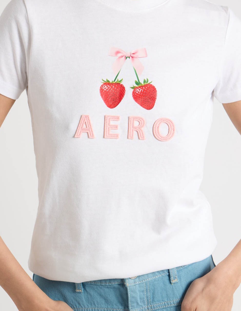 Playera manga corta cuello redondo para mujer 4